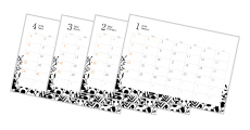 各月の暦デザイン